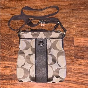 Coach Brown Logo Crossbody